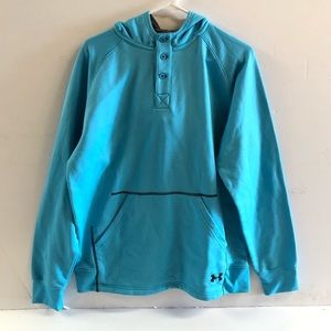 Under Armour pullover button up hoodie L